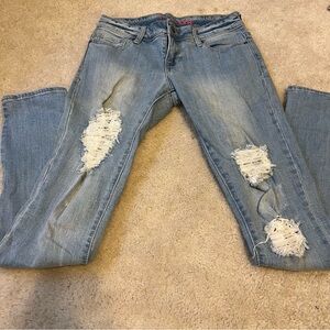 Light Blue Distressed Delias Jeans